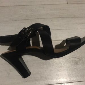 Kim Rogers Black Strap Heels